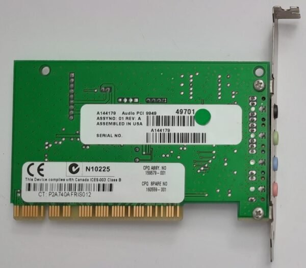 Creative Audio PCI 9949 Soundkarte (CT5805, Compaq Premier Sound, retro, 1999) - Image 4