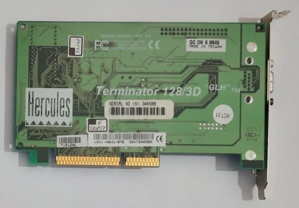 Hercules Terminator 128/3D "GLH" AGP Grafikkarte (S3 Trio3D, 86C365, 8MB, 1998) - Image 4