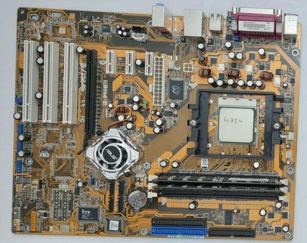 ASUS K8N4-E Sockel 754 AGP retro Mainboard + AMD Sempron 3000+ + 1GB RAM
