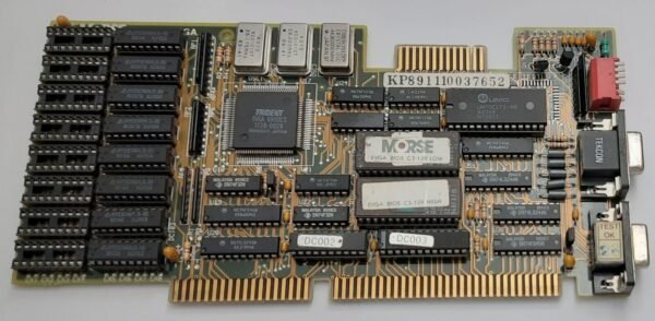 Morse KP1000 ISA Grafikkarte (Trident TVGA8800CS, 256KB, EGA, CGA, retro, 1989) - Image 2