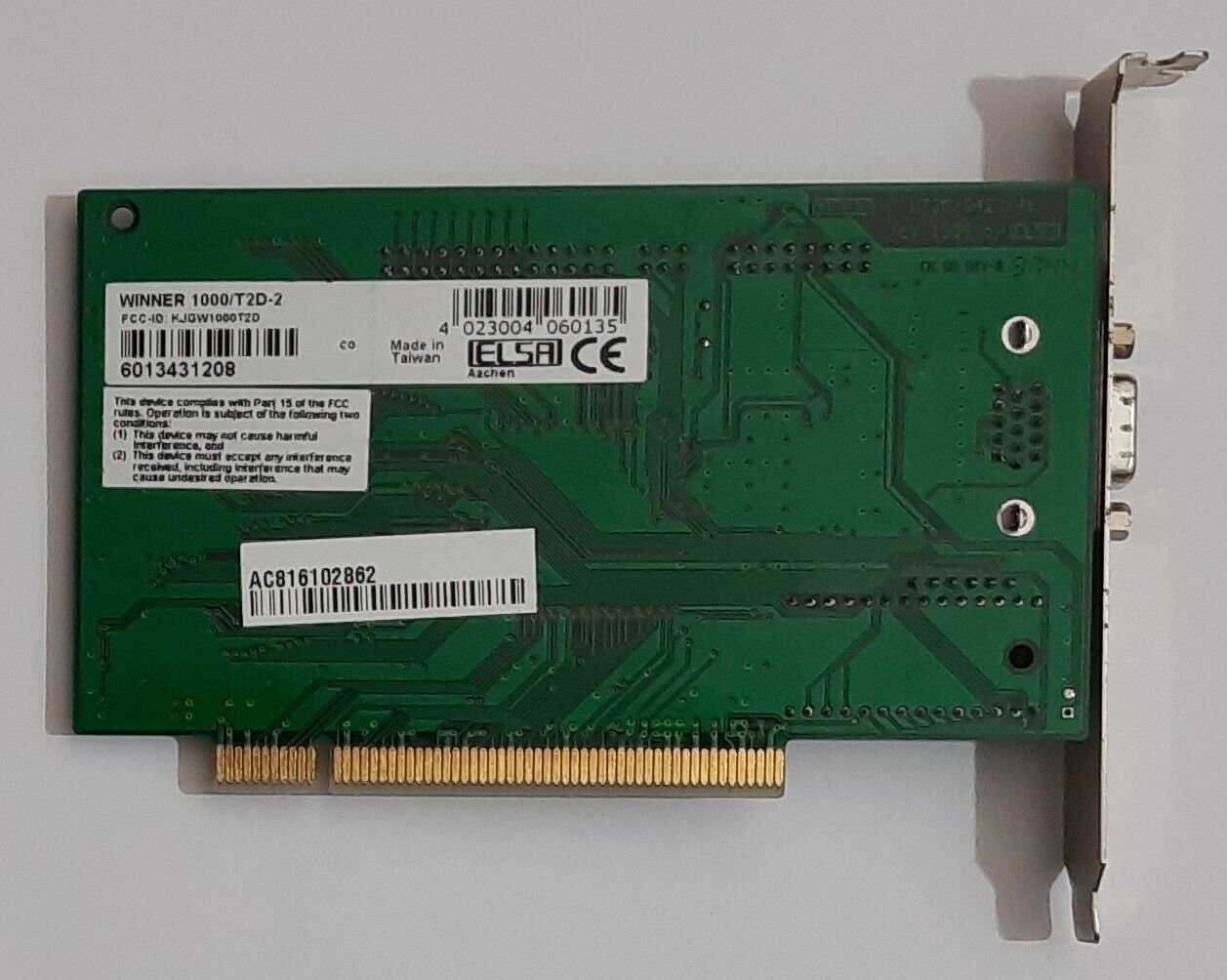 ELSA Winner 1000/T2D PCI Grafikkarte (S3 Trio64V2/DX, 86C775, 2MB, 1997) - Image 4