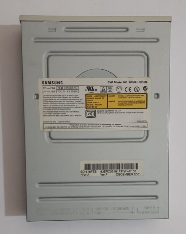 Samsung SD-616 IDE 16x DVD CD-ROM-Laufwerk (48xCD-ROM, retro, 2001)