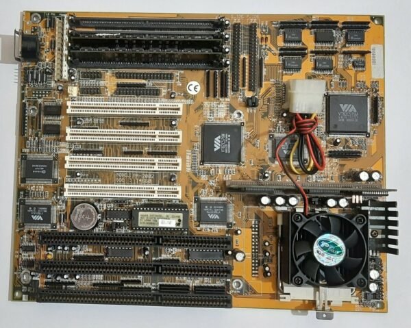 FIC PA-2002 Sockel 7 ISA Mainboard + Pentium 133MHz + 32MB EDO RAM + 256KB Cache