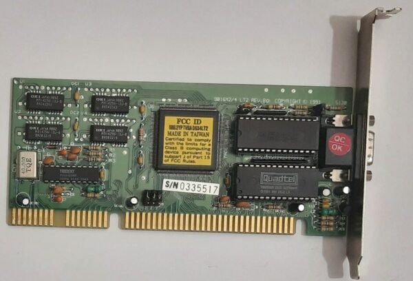 Trident 9016X2/4 LT2 REV. BD ISA Grafikkarte (TVGA9000B, 512KB, retro, 1992)