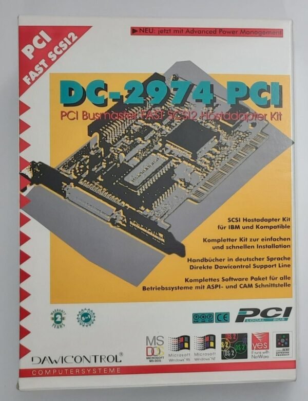 Dawicontrol DC-2974 PCI SCSI Controller (50-pol., AMD, retro, 1996, OVP)