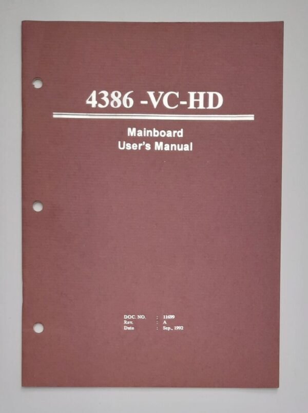 FIC 4386-VC-HD Mainboard User's Manual / Handbuch