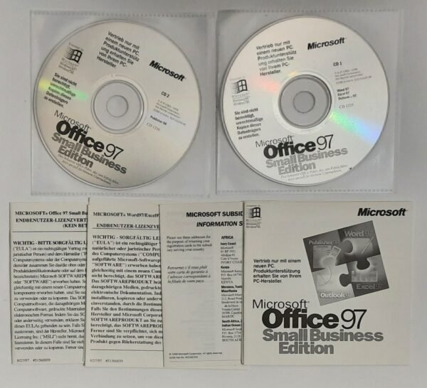 Microsoft Office 97 Small Business Edition CD-ROM (retro, 1997, OVP) - Image 2