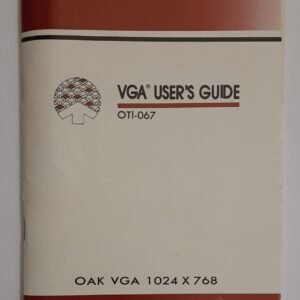 OAK OTI-067 VGA User's Guide / Handbuch