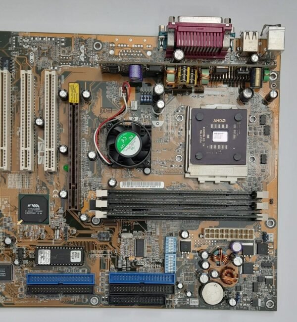 ASUS A7V133 Sockel A AGP retro Mainboard + AMD Athlon 1400MHz + 256MB SD-RAM - Image 3