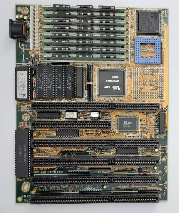 PCChips M326 386 ISA retro Mainboard + AMD 80386DX 40MHz + 8MB RAM
