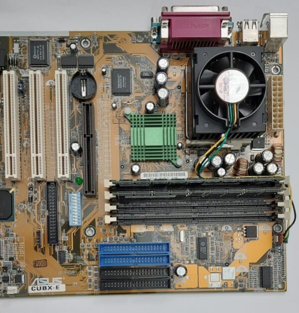 ASUS CUBX-E Sockel 370 AGP retro Mainboard + Pentium III 866MHz + 384MB RAM - Image 3