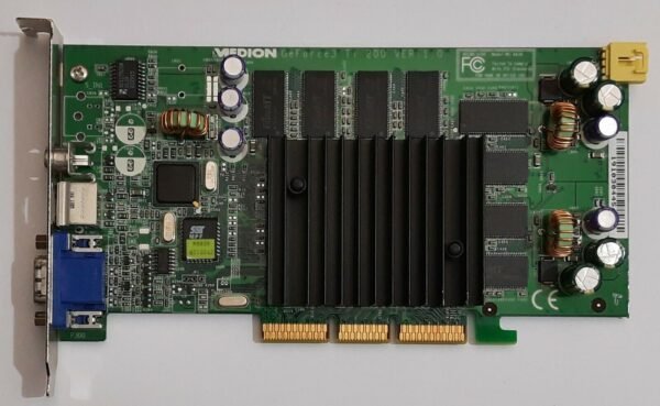 MSI MS-8838 AGP Grafikkarte (GeForce3 Ti200, 64MB, 2001, TV out, Medion, passiv)