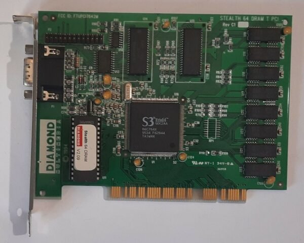 Diamond Stealth 64 DRAM T PCI Grafikkarte (S3 Trio64, 86C764X, 2MB, 1995)