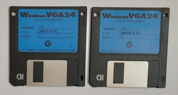 Genoa Windows VGA 24 VL Utility Programs (CL-GD5428, retro, 1993)