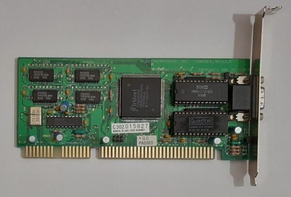 Trident 9016X2/4 LT2 REV. B ISA Grafikkarte (TVGA9000B, 512KB, 1992)