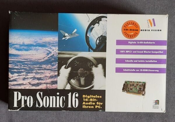 Media Vision Pro Sonic 16 ISA Soundkarte (Jazz16, OPL3, retro, 1993, OVP)