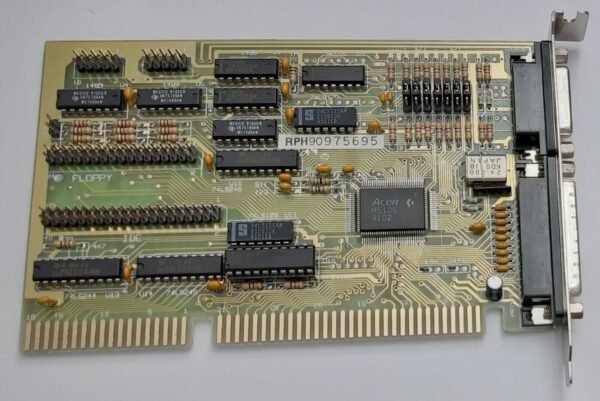 Kentech IDE PLUS V2 ISA Multi-I/O IDE Floppy Controller (Acer, retro, 1991) - Image 2