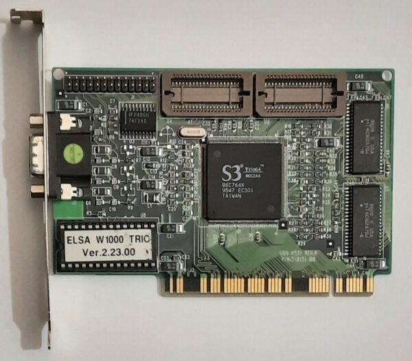 ELSA Winner 1000 Trio PCI Grafikkarte (S3 Trio64, 86C764X, 1MB, retro, 1995)