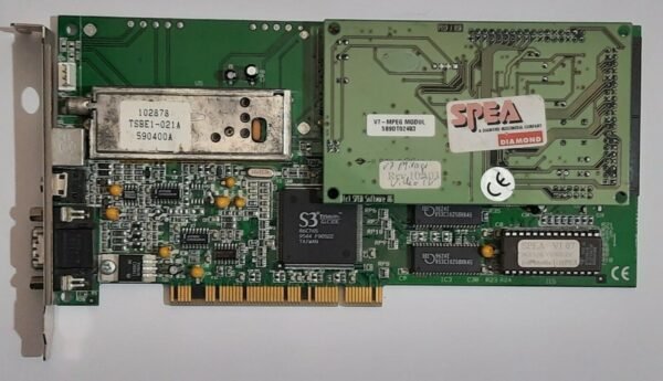 SPEA V7 Mirage Video TV PCI Grafikkarte (S3 Trio64V+, 86C765, 2MB, 1995)