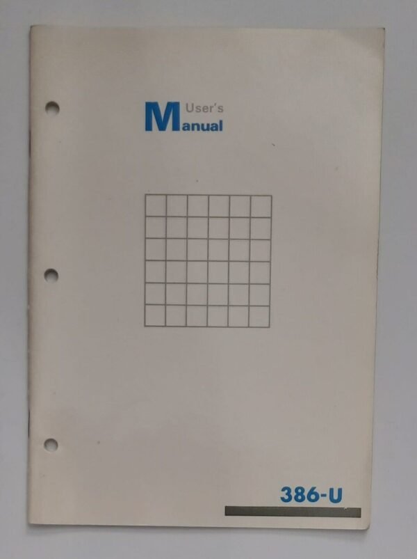 Micromedia 386-U Mainboard User's Manual / Handbuch