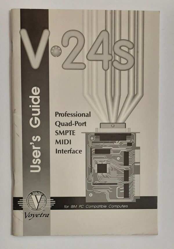 Voyetra V24s ISA MIDI Interface User's Guide / Handbuch