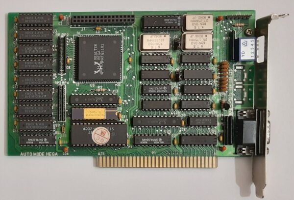 Realtek REGA 8-bit ISA EGA Grafikkarte (RTG3101, HEGA, retro, 1990)