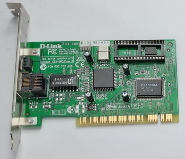 D-Link DE-530TX Rev.A3 PCI Netzwerkkarte (RJ45, Ethernet, DL10030A, 2001) - Image 2