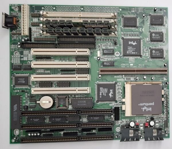 DFI G586IPV Sockel 7 ISA retro Mainboard + Intel Pentium 166MHz + 64MB EDO-RAM