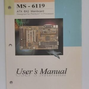 MSI MS-6119 ATX BX2 Slot 1 Mainboard User's Manual / Handbuch
