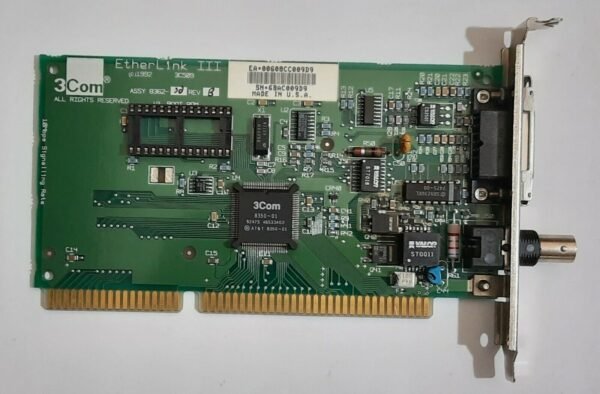 3COM EtherLink III 3C509 ISA Netzwerkkarte (BNC, Koax, 1992)