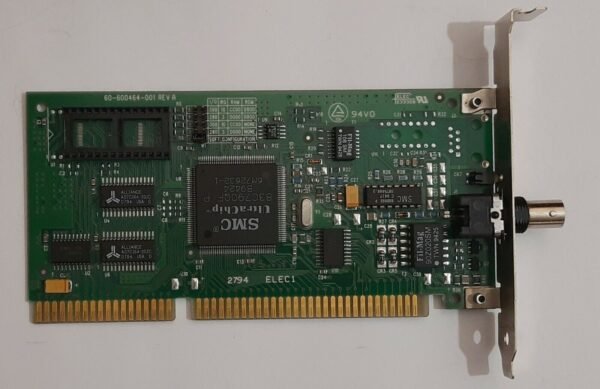 SMC EtherCard Elite16 Ultra ISA Netzwerkkarte (SMC 8216, Koax, BNC, 1994)