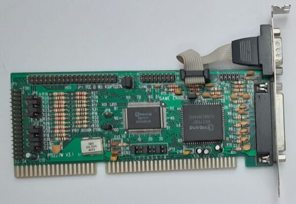 DTK PTI-227W ISA Multi-I/O IDE Floppy Controller (Winbond, retro, 1994)