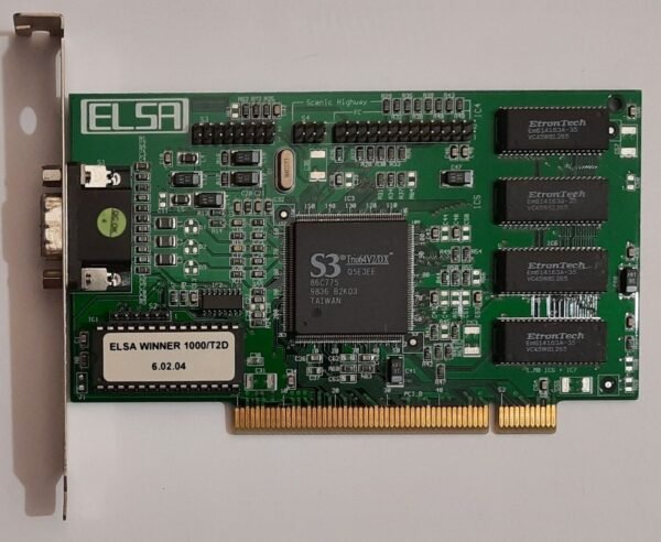 ELSA Winner 1000/T2D PCI Grafikkarte (S3 Trio64V2/DX, 86C775, 2MB, 1998)