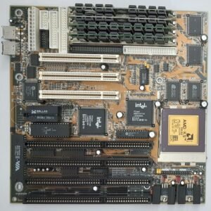 Biostar MB-8500TVX-A Sockel 7 ISA retro Mainboard + AMD K5  PR150 + 32MB RAM