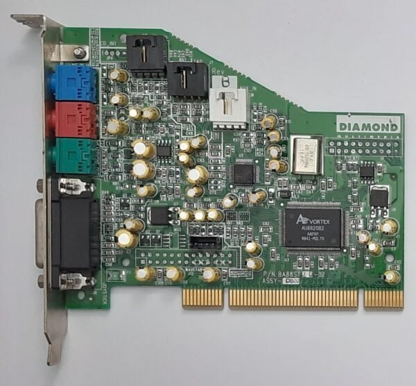 Diamond Sonic Impact S90 PCI Soundkarte (Aureal Vortex AU8820B2, retro, 1998)