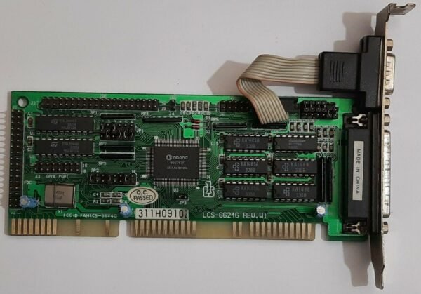 Longshine LCS-6624G ISA Multi-I/O IDE Floppy Controller (Winbond, 1993)