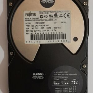 Fujitsu MPB3043AT IDE Festplatte (4320MB, 4.3GB, retro, 1998)