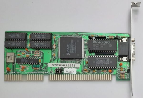 Trident 9016X2/4 LT2 REV. B ISA Grafikkarte (TVGA9000B, 512KB, retro, 1992)