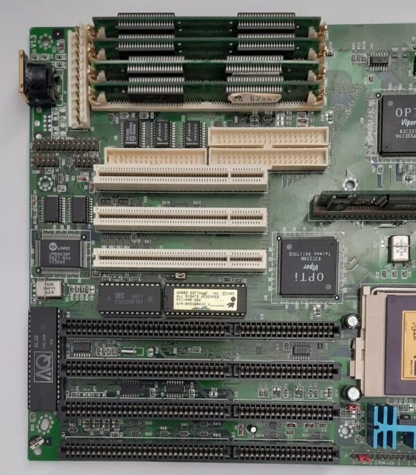 PCChips M519 Sockel 7 ISA retro Mainboard + AMD K5-PR133 100MHz + 32MB RAM - Image 2