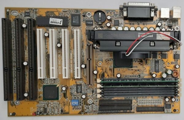 Gigabyte GA-586LX4 Slot 1 ISA AGP retro Mainboard + Pentium II 266MHz + 96MB RAM