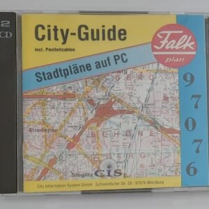 Falk Plan. City-Guide. Stadtpläne auf PC. CD-ROM (MS-DOS, retro, 1993)