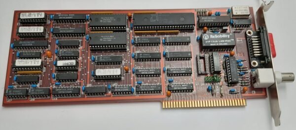 2x ENET AMD LANCE ISA Netzwerkkarte (BNC, Koax, Am7990, rot, retro, 1988) - Image 2