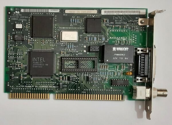 Intel 8/16 LAN Adapter ISA Netzwerkkarte (BNC, Koax, 1993)