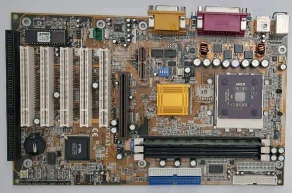 Lucky Star K7VAT Sockel A retro AGP Mainboard + AMD Duron 900MHz + 256MB RAM