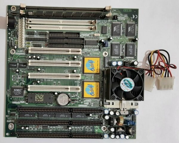 Octek P12+ Sockel 7 ISA Mainboard + IDT Winchip C6 180MHz + 64MB SD-RAM