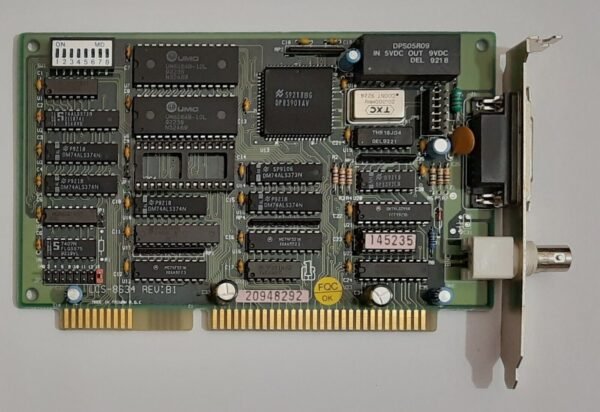 Longshine LCS-8634 Rev.B1 ISA Netzwerkkarte (BNC, Koax, 1992)