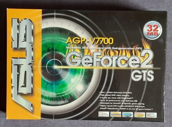 ASUS V7700 AGP Grafikkarte (nvidia GeForce 2 GTS, 32MB, 2000, OVP)