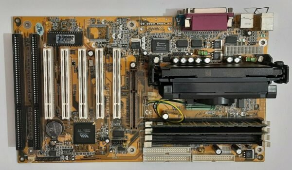 SuperTek ST-P3VFA Slot 1 ISA AGP retro Mainboard + Pentium III 600MHz + 256MB