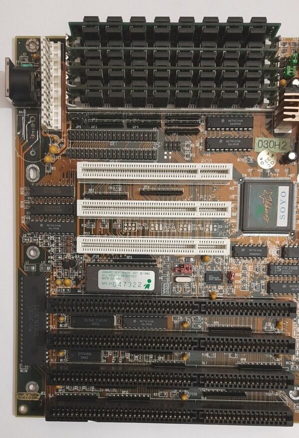 SOYO SY-030H2 PCI ISA 486 retro Mainboard + AMD 80486DX4 100MHz + 32MB RAM - Image 2