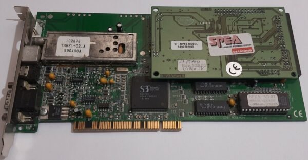 SPEA V7 Mirage Video TV PCI Grafikkarte (S3 Trio64V+, 86C765, 2MB, 1995) - Image 2